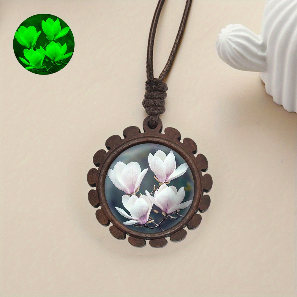 Women's Vintage Bohemian Floral Pendant Necklace, Everyday Gift